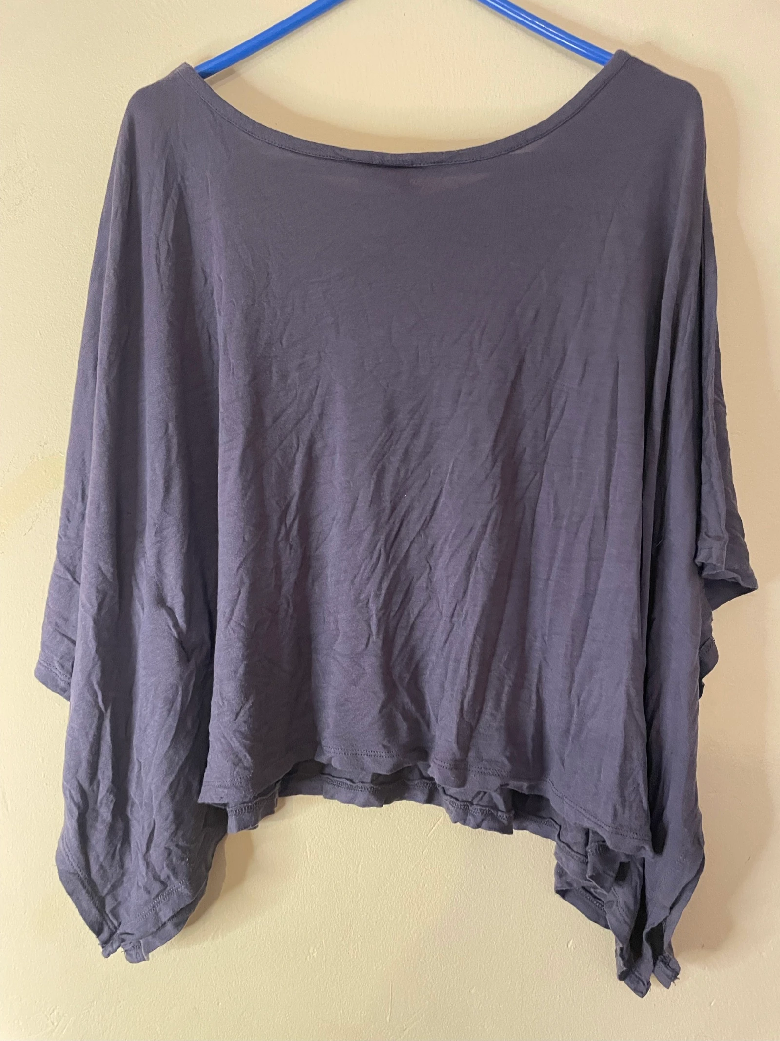 Oversized Cut Poncho Blouse / Batwing Sleeve – photo 5